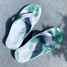 將圖片載入圖庫檢視器 漁夫夾腳拖(灰綠x白)