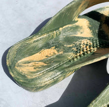 將圖片載入圖庫檢視器 漁夫夾腳拖(軍綠x米黃)