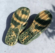 將圖片載入圖庫檢視器 漁夫夾腳拖(軍綠x米黃)