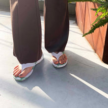 將圖片載入圖庫檢視器 漁夫夾腳拖(灰綠x白)